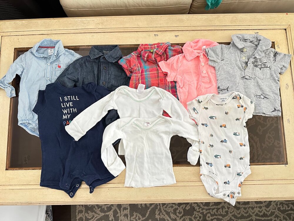 Carter's Boys 6M Onesies Bundle - 8 Pieces - Great Condition